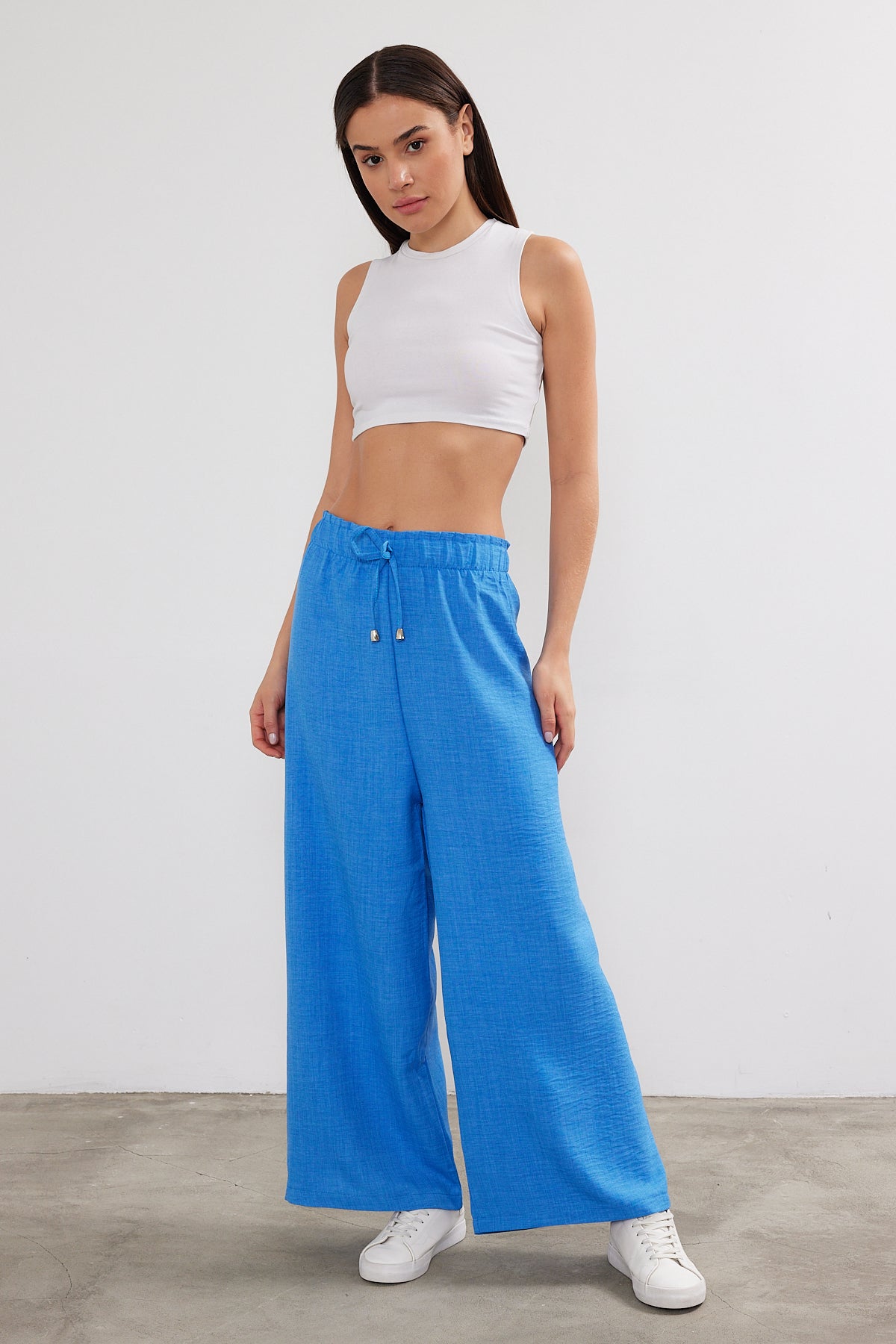 Womens Sofia Linen Palazzo Pant Wide Leg Pant (6 Pieces)