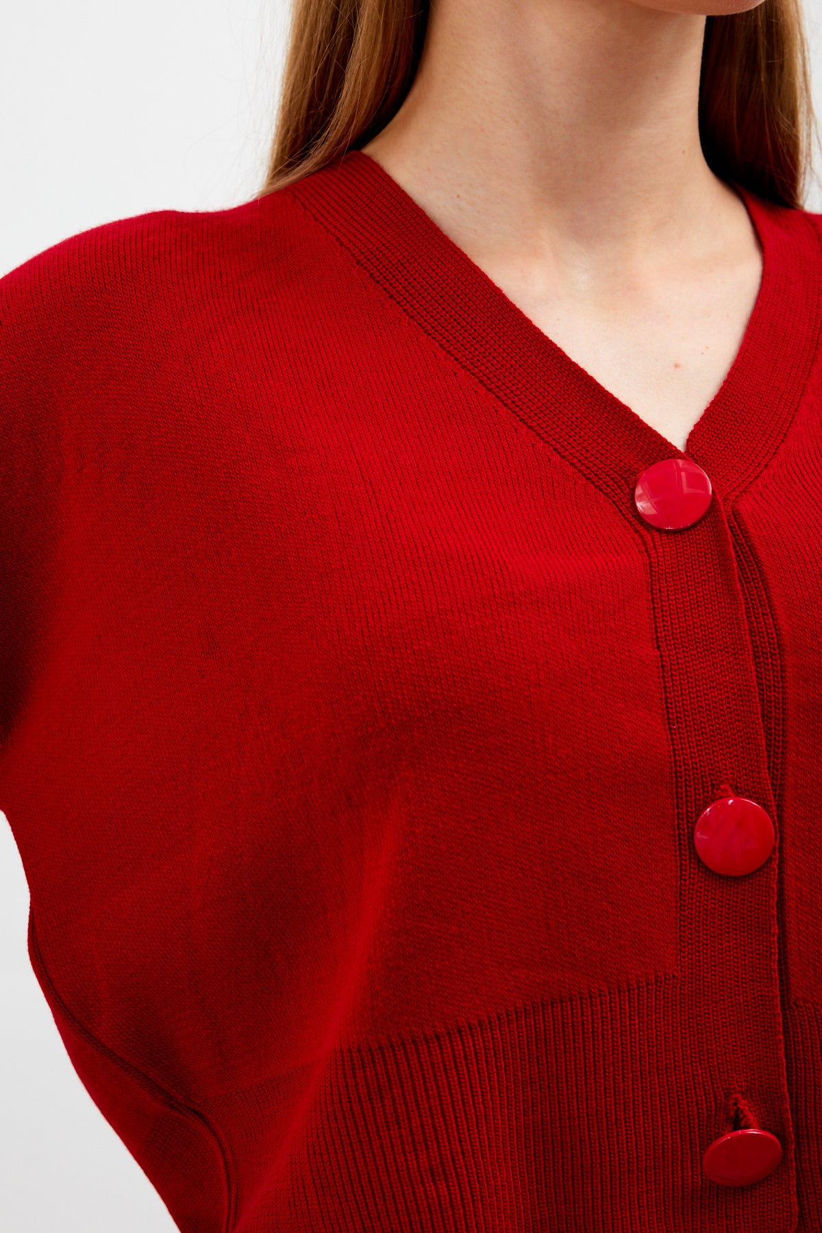 Cropped Solid Color Cardigan 3 Button - SKU: 1135