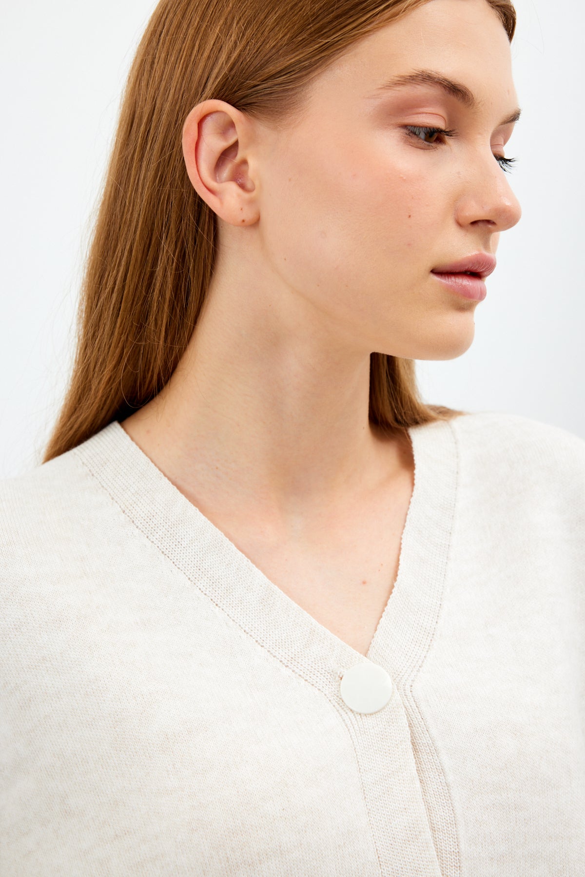 Cropped Solid Color Cardigan 3 Button - SKU: 1135