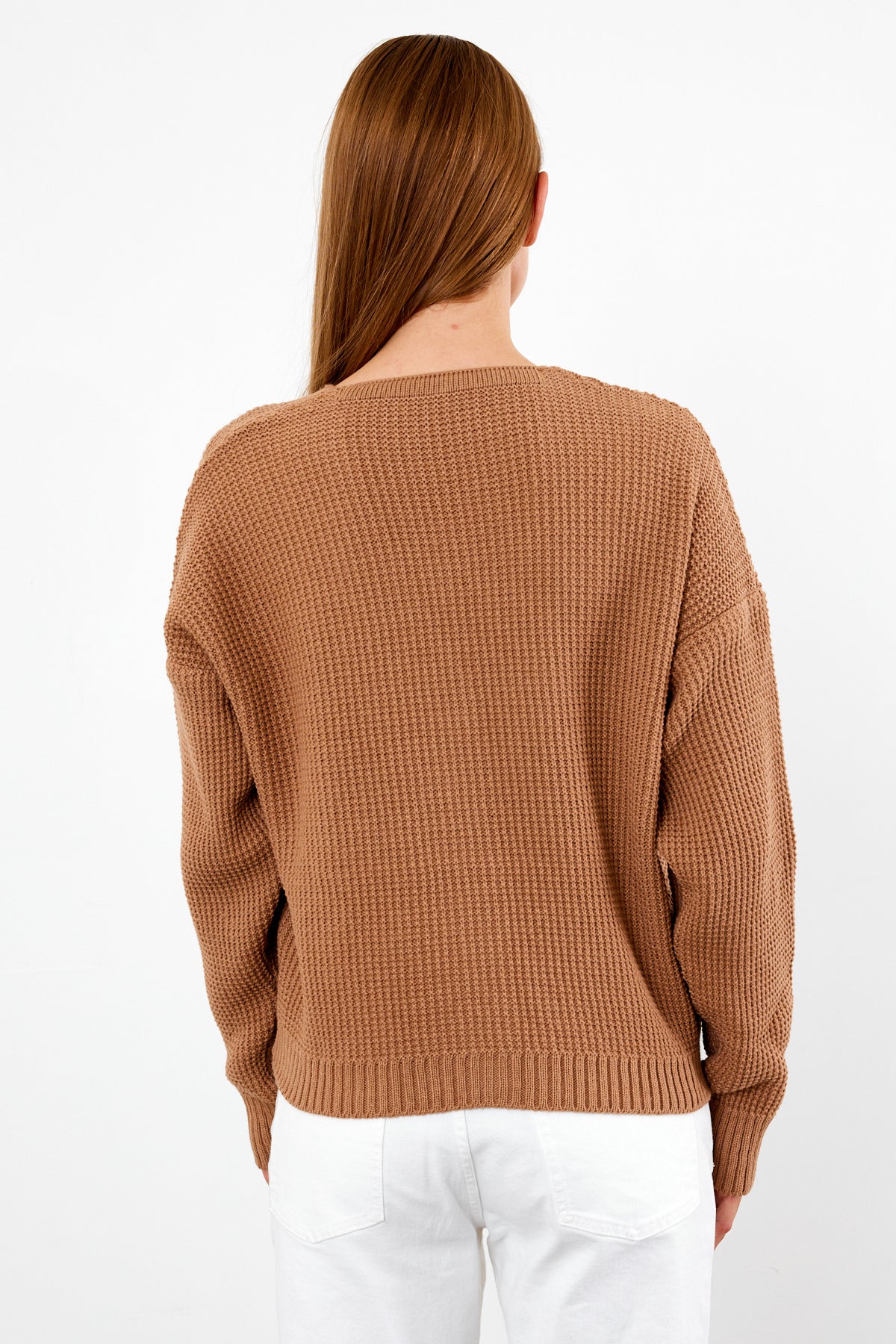 Short Knit Cardigan Flower Embroidery Detailed - SKU: 3840