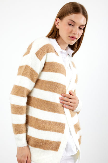 Oversized Striped Softy Cardigan - SKU: 1234