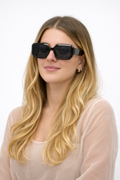 Women's Oversized Side Plaid Sunglasses 12 Pack V5472AG