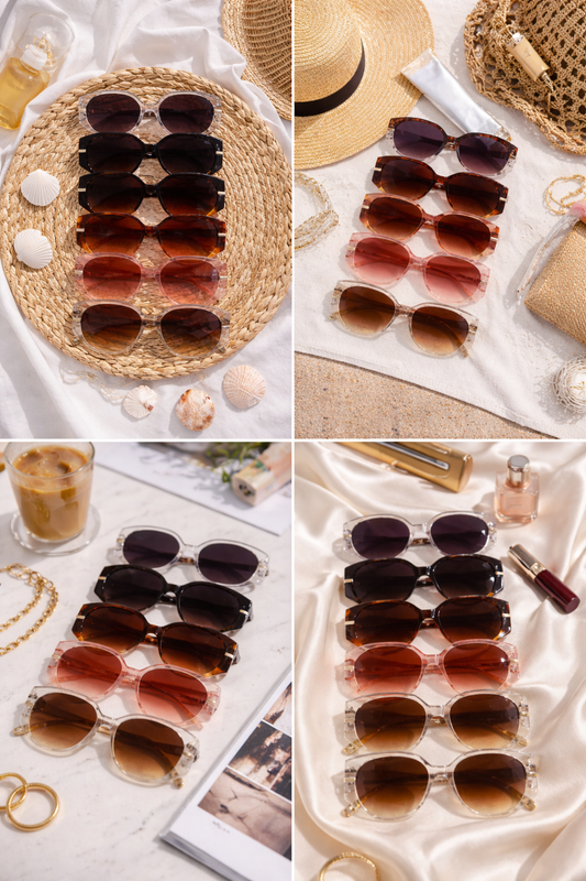 Women's Oval Sunglasses 12 Pack V5443AG