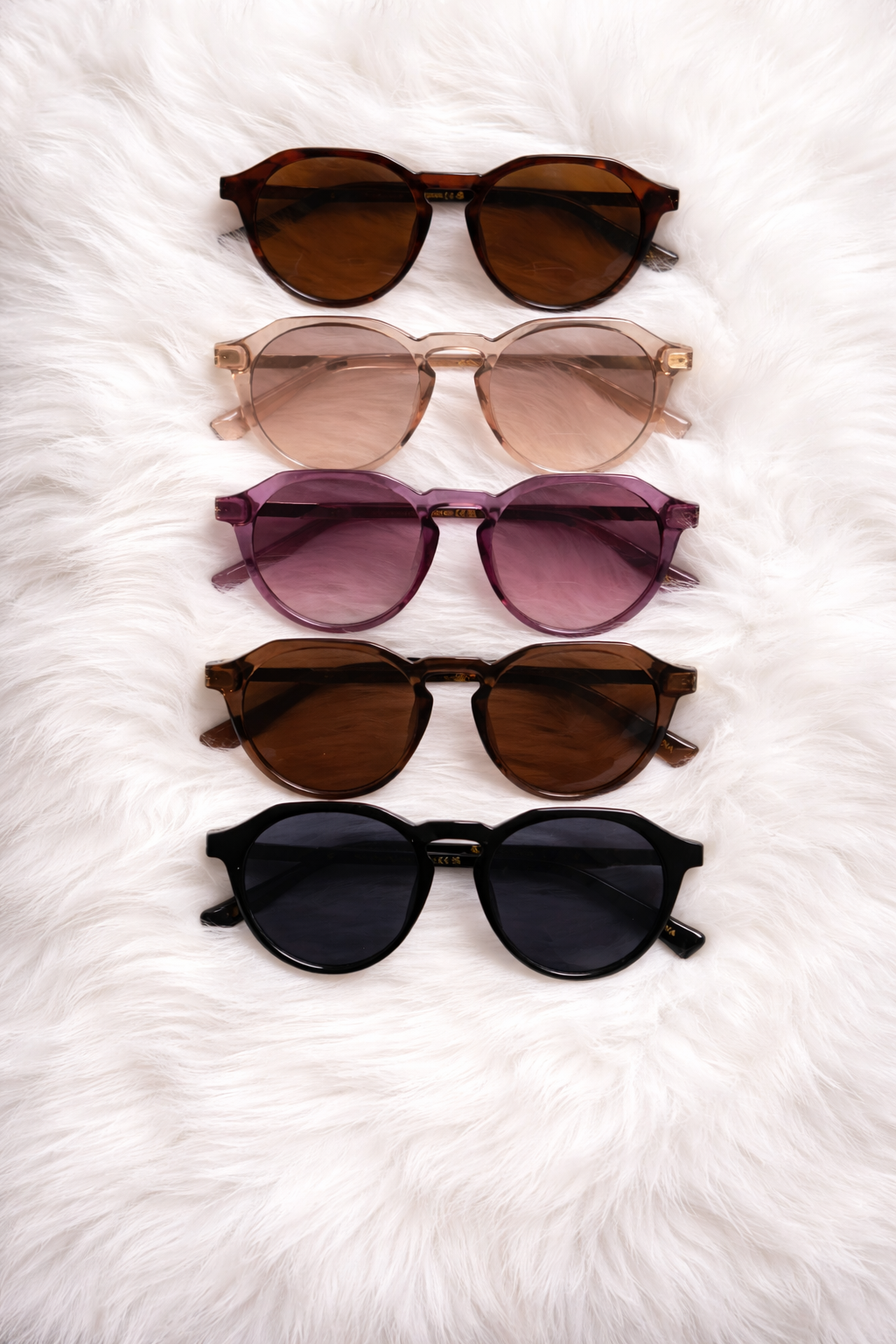 Women's Round Frame Sunglasses - 12 Pack V5565AG